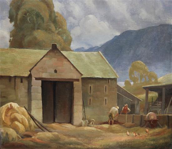 Ernest Eric Newton (1901-1970) Hill Farm, 12 x 14in.